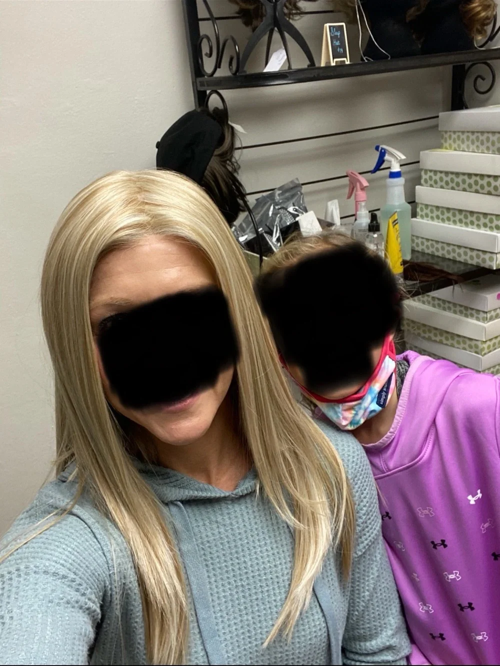 envy Light Blonde Straight Wig with Subtle Roots